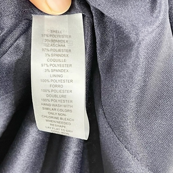 Vince Camuto Navy Sequin Sheath Cocktail Dress - Picture 7 of 7